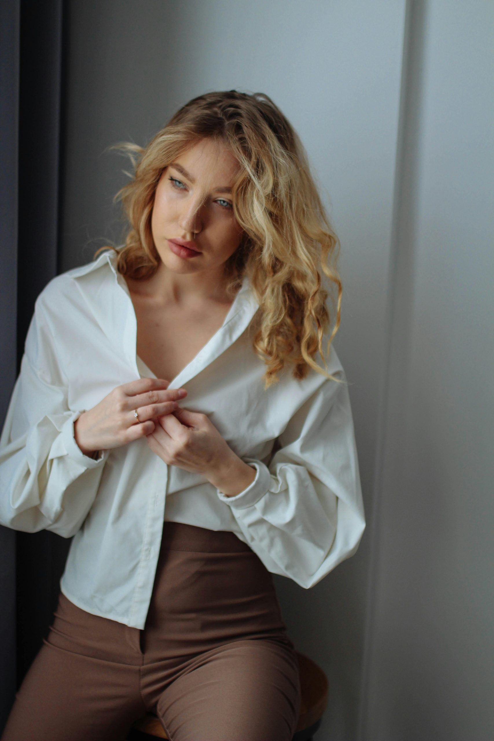 Nikoleta in an Elegant Outfit